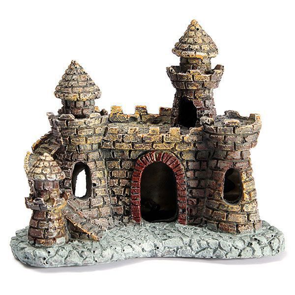 

resin castle tower aquarium decorations fish tank ornaments mini underwater submarine landscape decoration