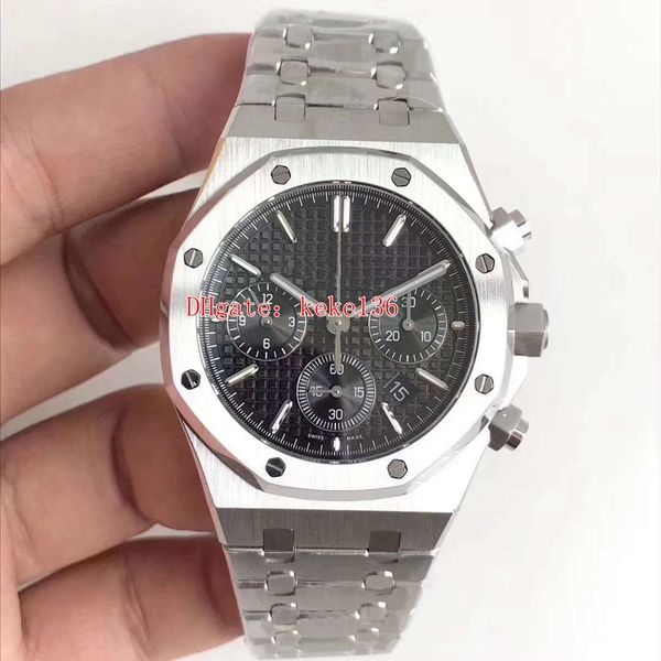 

version wristwatches bf factory royal oak 26331or 41mm stainless steel eta movement chronograph working automatic mens watch watches, Slivery;brown