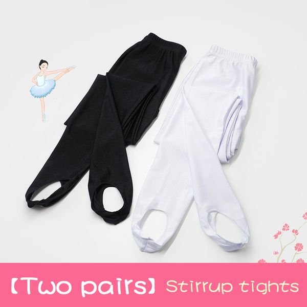 

white ballet tights girls stirrup pants leggings children dance pantyhose 2 pieces black stirrup pants for women, Black;red