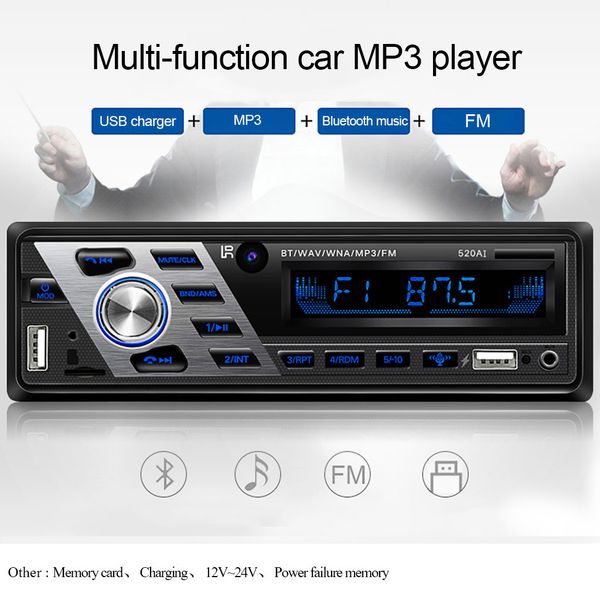 

vintage car bluetooth fm radio mp3 player stereo usb aux classic car stereo audio oled color screen car electronic