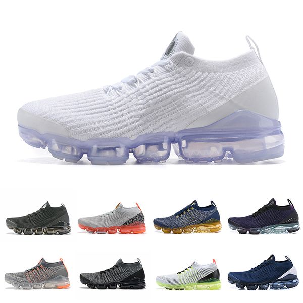 

2019 new fly 3.0 men women athletic running shoes triple black white blue 3s jogging sneakers designer sport shoes des chaussures, White;red