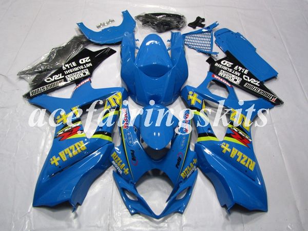 

4 gifts new abs motorcycle full fairings kits fit for suzuki gsx-r1000 k7 2007 2008 07 08 bodywork set custom blue