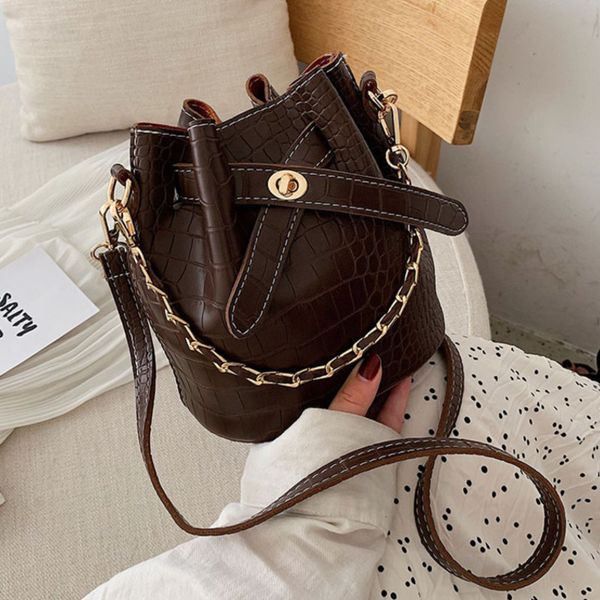 

female crossbody bags for women 2020 pu alligator bucket handbags sac a main ladies hand shoulder messenger bag