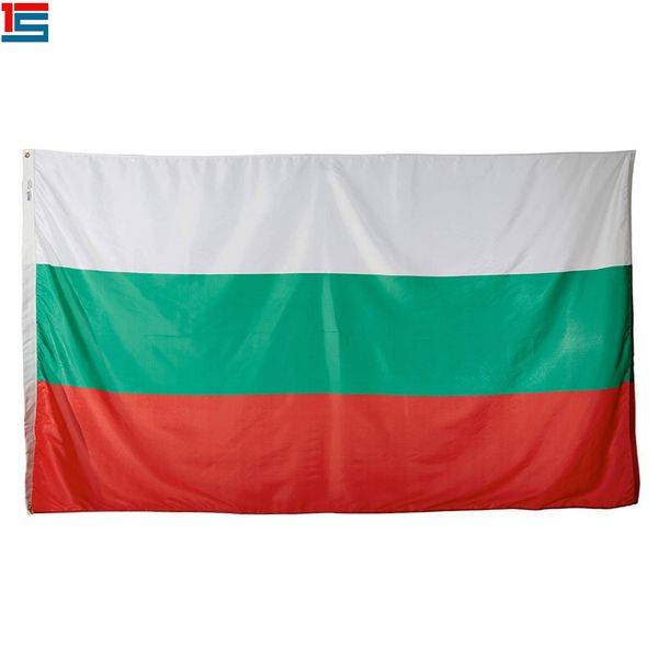 

digital printing bulgaria flag 90 x 150 cm polyester national country flag banner with two grommets