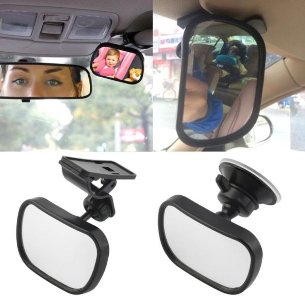 

dhl 100pcs car back seat safety view mirror baby rear ward facing baby kids monitor safety reverse seats basket mirror