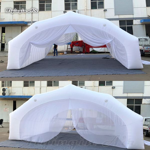 Grande tenda gonfiabile da 8 m, struttura da campeggio bianca, tendone per feste di esplosione, per matrimoni all'aperto e spettacoli pubblicitari