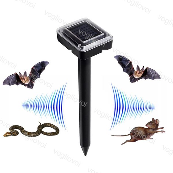 

solar lamps high power ultrasonic electronic snake repellent insect repeller waterproof ip65 abs for outdoor l garden farm dhl