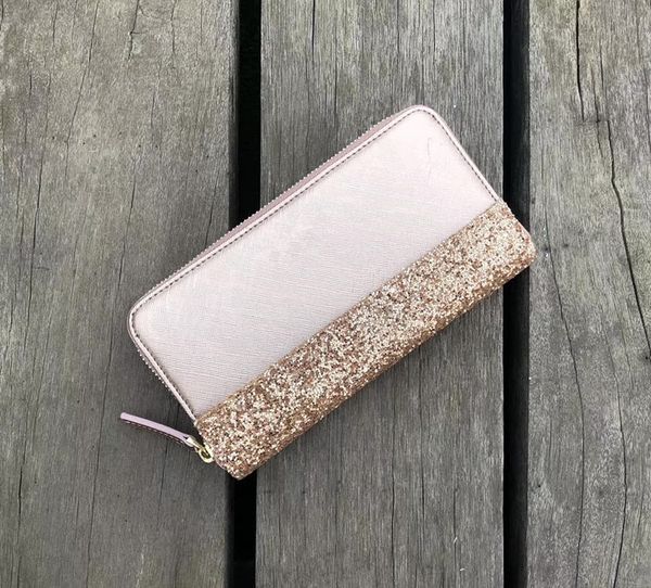 

Женщины KS Кошелек Glittler PU кожаные сумки Мода Zipper сумки Lady Travel Phone Card Tote Кошелек День