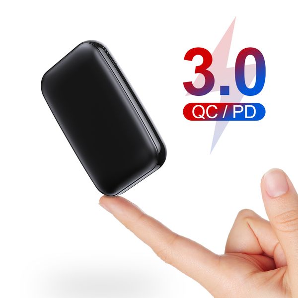 

rock type c pd qc 3.0 power bank 10000mah mini external battery usb pd quick fast charging powerbank for iphone xs x samsung