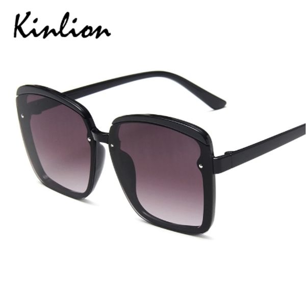 

kinlion vintage oversized women sunglasses mens eyewear big frame sunglass goggle ladies female oculos gafas de sol sun glasses, White;black