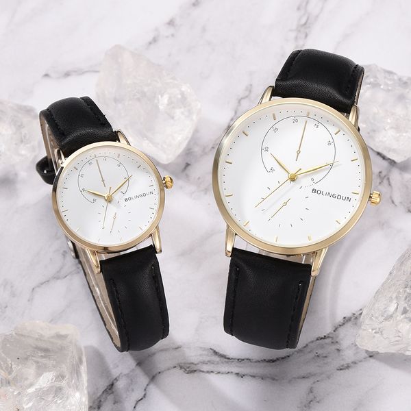 

fashion lovers watches men women casual leather strap quartz watch women's dress couple watch clock gifts relogios femininos, Slivery;brown