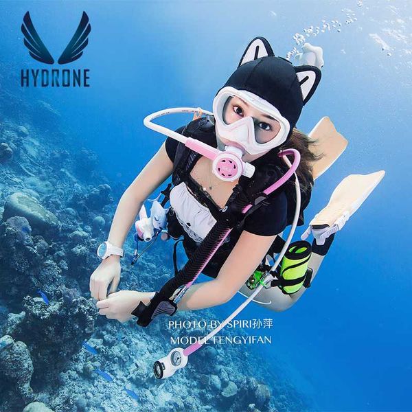 

hydrone 3mm neoprene cat cartoon animal design scuba dive hood hat cap helmet snorkeling underwater sunscreen anti-uv warm