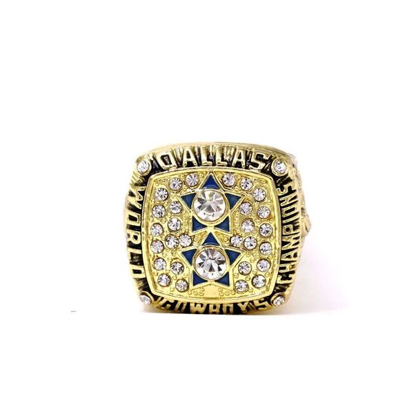 

National Football League Dallas Cowboys Champion Rings Fashion 1977 American Football Winner Rings Vintage Anniversary Rings