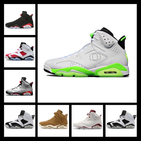 

new 6 men 6 6s basketball shoes tinker unc black cat white infrared red carmine toro mens designer trainer sport sneaker size 41-47