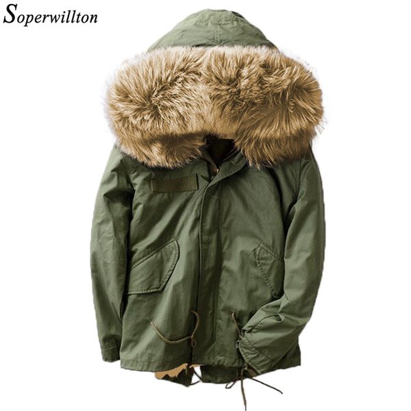 

2019 women winter jacket thick warm fur parkas 100% real fur collar coats army green jackets natural raccoon hoodies, Black