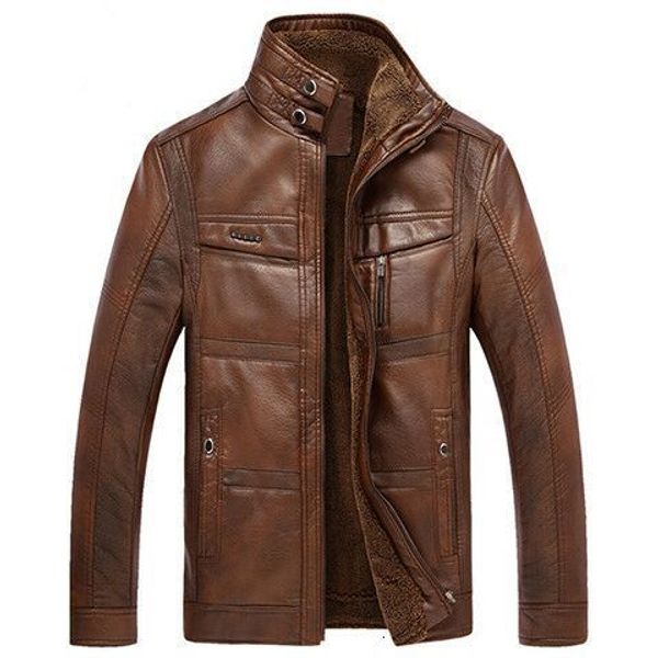 

leather clothing male leisure men's leather clothing autumn season special, Black