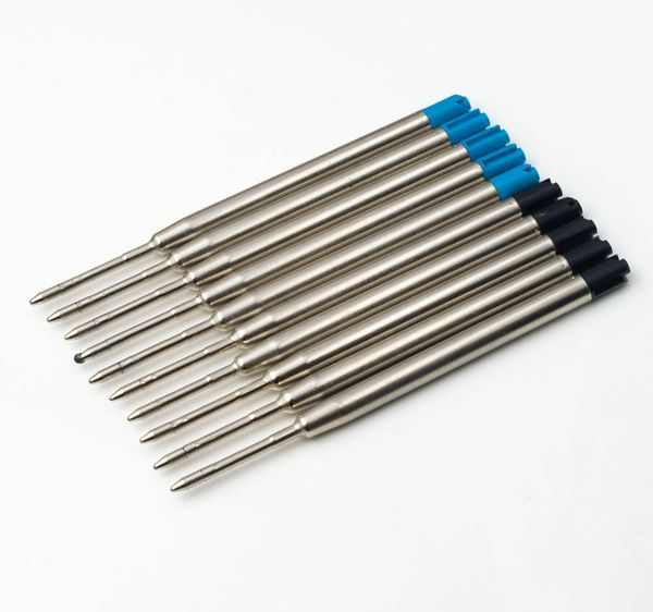 

5pcs/set 0.7mm ballpoint medium point point pen refills replacement refills for parker pens school office stationery supplies, Blue;orange