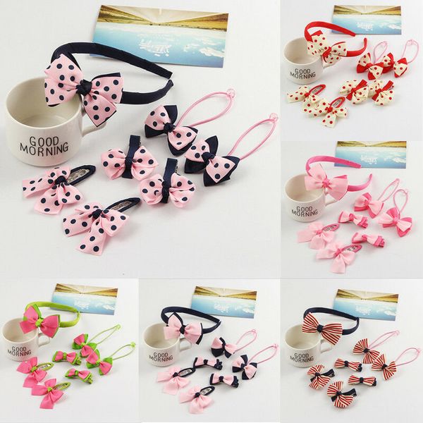 

дети hairband baby girl головные уборы лук барретт группа волос новая мода сладкий симпатичные хлопок головной убор аксессуары малыша девушк, Slivery;white