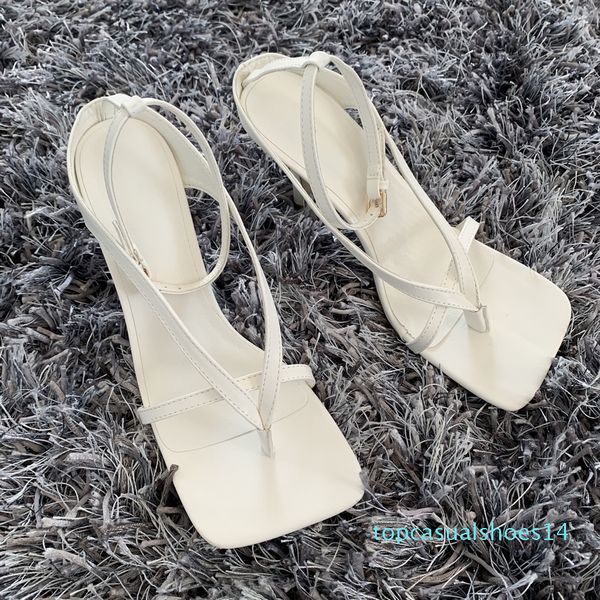 

летние женские сандалии narrow band винтаж площади toe высокие каблуки пряжки ремень высокий каблук сандалии женщин v-образным вырезом дизай, Black