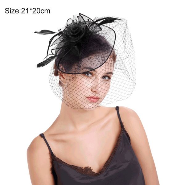 

net yarn fascinators hats europe & america style bridal hair accessories headband for wedding dancing party hat
