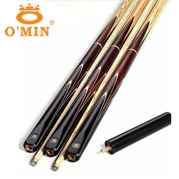 

omin handmade 3/4 snooker cues stick billiard 9.5mm/10mm/11.5mm tip china