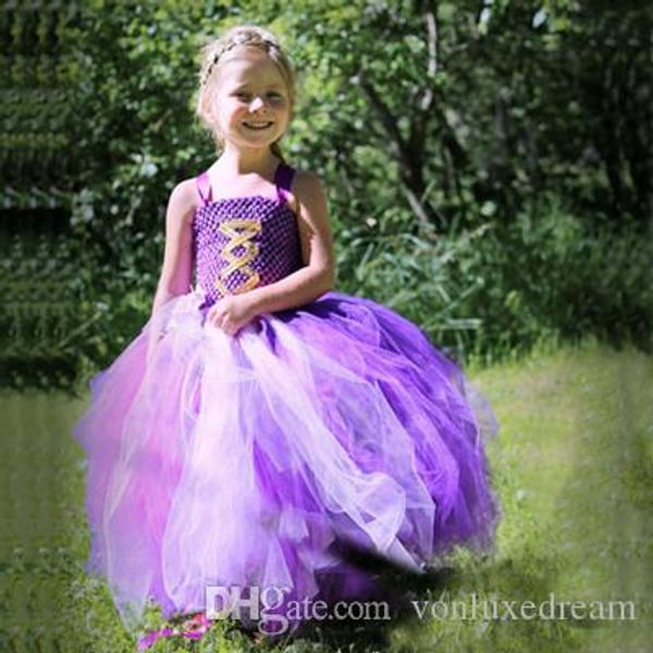 

2019 красота фиолетовый пачка бальное платье принцессы цветок девочки платья милые девушки первое причастие платье хэллоуин рождество платье, White;blue