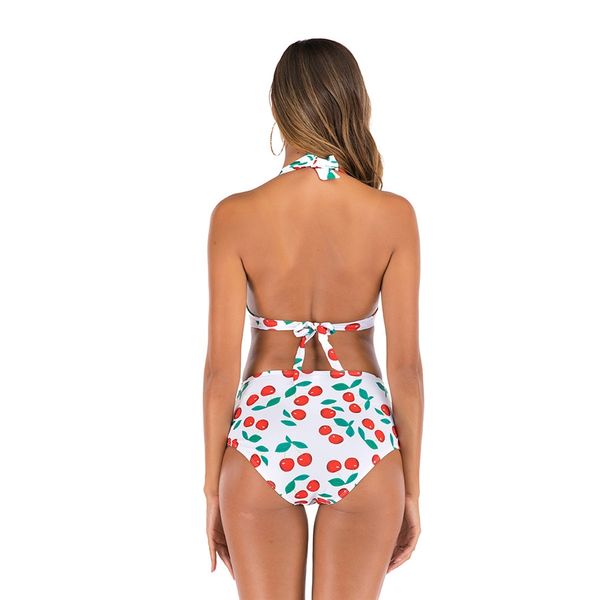 

women's swimming suit bikini swimsuit women swimwear three 1pcs print push-up padded bathing swimsuit beachwear#863, White;black