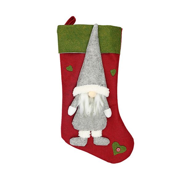 

3d christmas stockings santa claus snowman sock candy bag gift holders christmas tree ornament decoration for home
