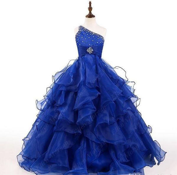 

royal blue pirncess flower girl пла длиной до пола кѬиалл одно плео оѬганза взеѬоенне, White;blue