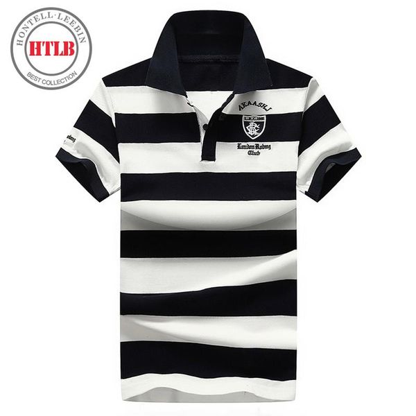 

brand new fashion men polo shirts summer luxury breathable ralphmen camisa masculina soft cotton striped polo men elegant, White;black