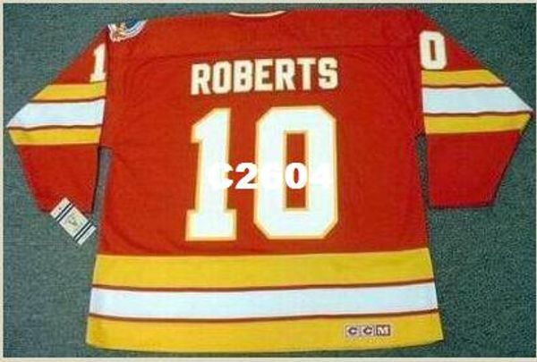 

мужские #10 гэри робертс калгари пламя 1989 ccm старинные ретро прочь хоккей джерси или обычай любое имя или номер ретро джерси, Black;red
