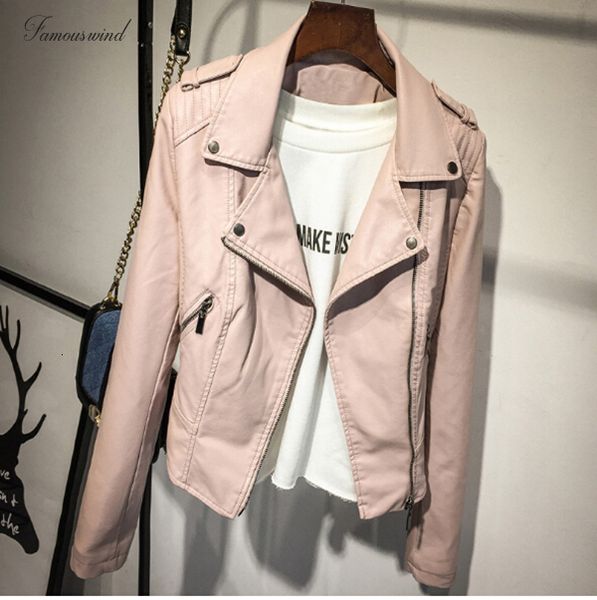 

motorcycle brand pu leather jacket women winter and new fashion 2 color zipper outerwear coat jacket new coat hot, Black;brown