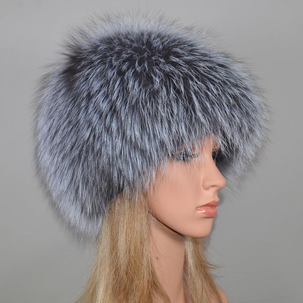 

fox women good elastic winter natural real outdoor fur beanies hat warm soft fluffy genuine fox fur cap real fox fur bomber hats, Blue;gray