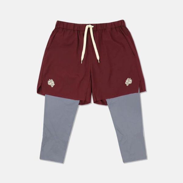 

2020 men's 2 in 1 running shorts men's football fitness sports shorts quick-drying gym mesh double sports fitness, Black;blue