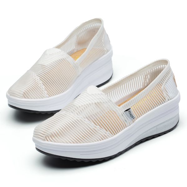 

women rocking shoes ladies platform toning rocker shoes womens tennis sneakers wedges thick sole for walking, Black