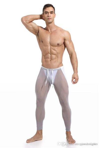 

mens тонкий дизайнерские спортивные штаны solid color длинные стиль sexy homme одежда тощий lightweight активный повседневная одежда, Black