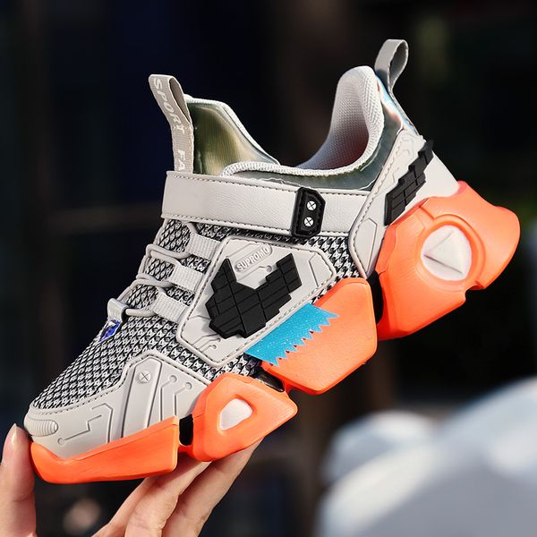 

2020 spring new sneakers boys shoes kids fashion casual children shoes for boy sports running child chaussure enfant, Black;red