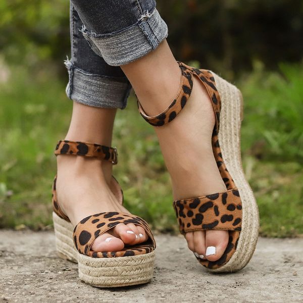 

summer platform sandals 2020 fashion women sandal wedges shoes casual woman peep toe black platform sandals causal shoes