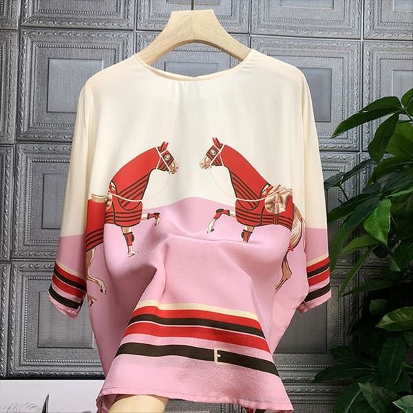 

zui mei style series ~ this one must be accepted color panel red horse and silk women's silk 9007, White