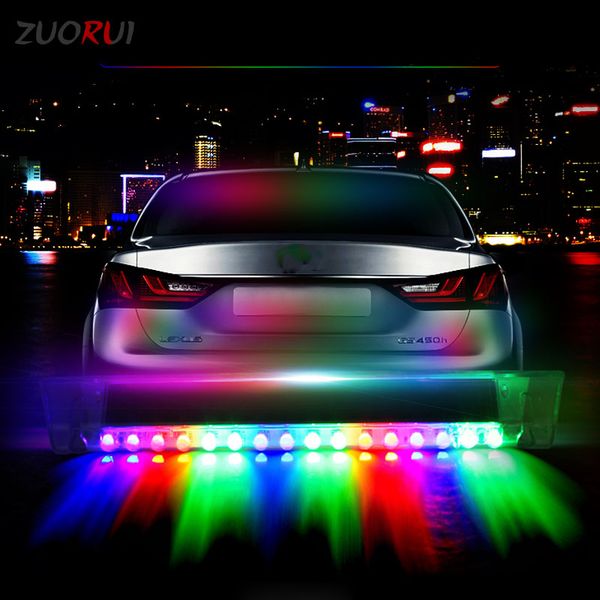 

zuorui car solar anti-tailing warning strobe light auto atmosphere light led festival decoration car decorative lamp colorful