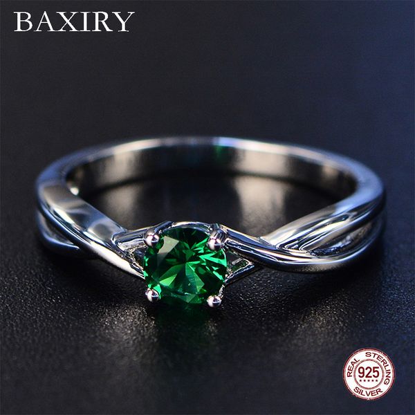 

2019 fine trendy engagement emerald ring silver 925 jewelry amethyst gemstone ring silver cocktaill zircon blue sapphire, Golden;silver