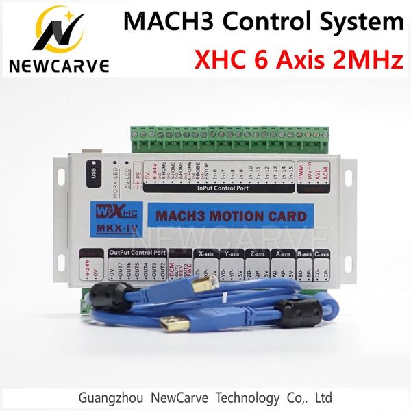 XHC MK4 Mach3 Breakout Board 6 Eixo USB Motion Controle Cartão 2MHz Suporte Windows 7,10 Newcarve