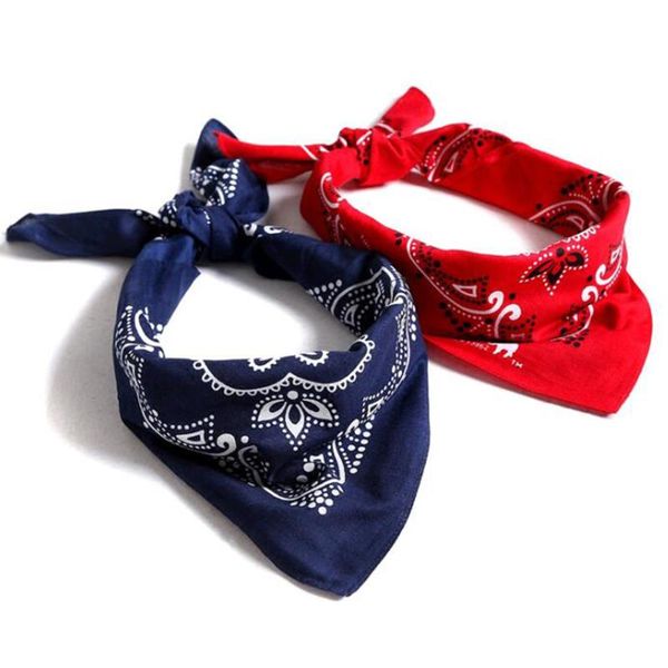 

100% cotton print punk hip hop headwear kerchief bandanas foulard neckerchief square scarf for women/men/boys/girls, Blue;gray