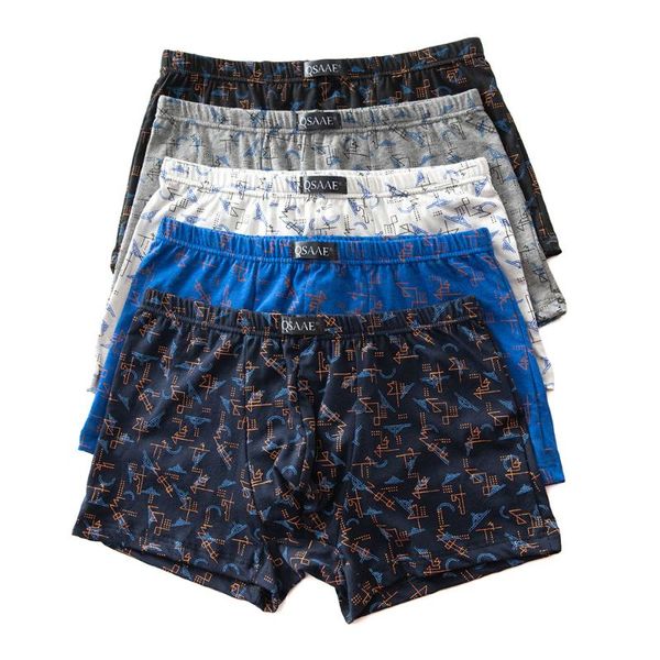 

5pcs/lot male panties cotton boxers panties comfortable breathable men's underwear brand shorts man boxer, Black;white