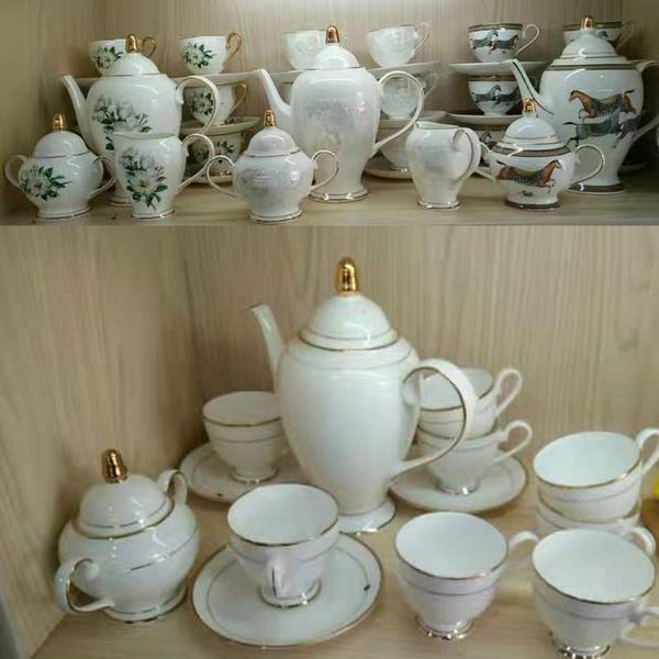 

british royal porcelain europe high-grade bone china coffee cup 3d color enamel porcelain saucer coffee tea sets for friend gift