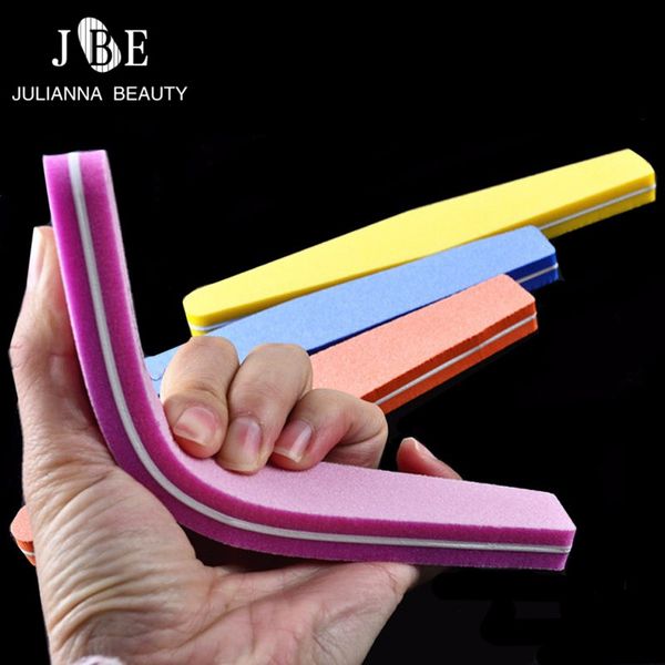 

5pcs/lot professional nail files nail buffer buffing slim thick makeup tools diamond spong soft file mix color