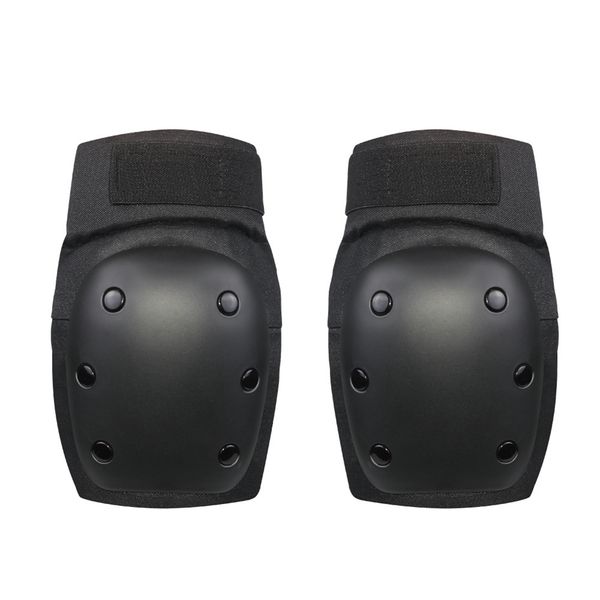 

elenxs knee elbow pads wrist guards protective safety gear set for kids children skateboarding inline skating, Black;gray