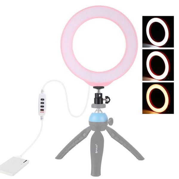 

pgraphy 6.2/10.2 inch dimmable leds ring selfie light 3 lighting modes brightness adjustable ring light