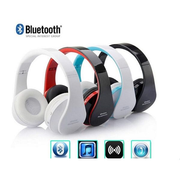 

wireless bluetooth foldable stereo music headphone support headset studio tf card with headphones card headband mic gaming better marsh ckjo, Brown;gray