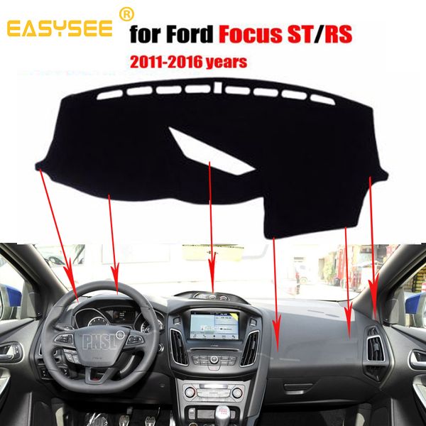 

easysee car dashboard cover pad dashmat dash mat sun shade carpet for focus st 2011 2012 2013 2014 2015 2016 dust proof